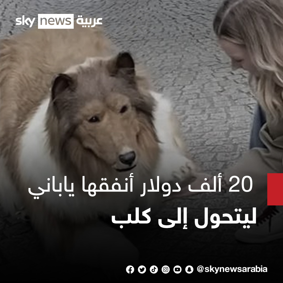 skynewsarabia's tweet photo. أنفق شاب ياباني 20 ألف دولار ليتحول إلى كلب، ثم خرج إلى الأماكن العامة لتكوين صداقات مع الكلاب، ولم يستطع المارة كشفه
ويحاول الشاب إخفاء هويته البشرية، لأنه يخشى أن يعتقد أصدقاؤه أنه 
"غريب الأطوار".

ما رأيكم أنتم؟ https://t.co/hk8VI5RPkI