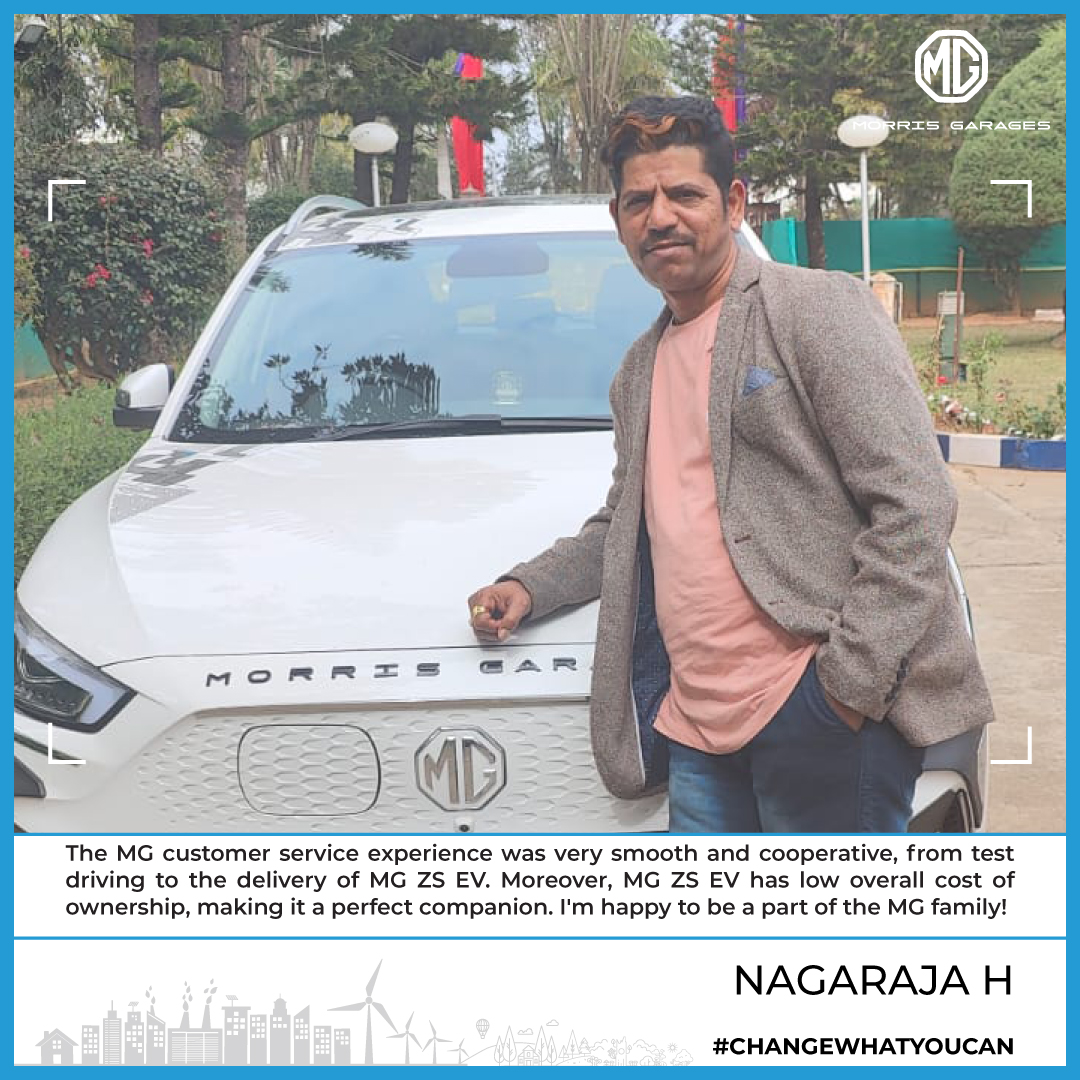 Thank you, Nagaraja, for sharing your positive experience with us. It's wonderful to hear that the entire process, from test driving to delivery, was smooth and cooperative. We value your feedback and wish you many more enjoyable miles in your MG ZS EV!
#ZSEV #ChangeWhatYouCan