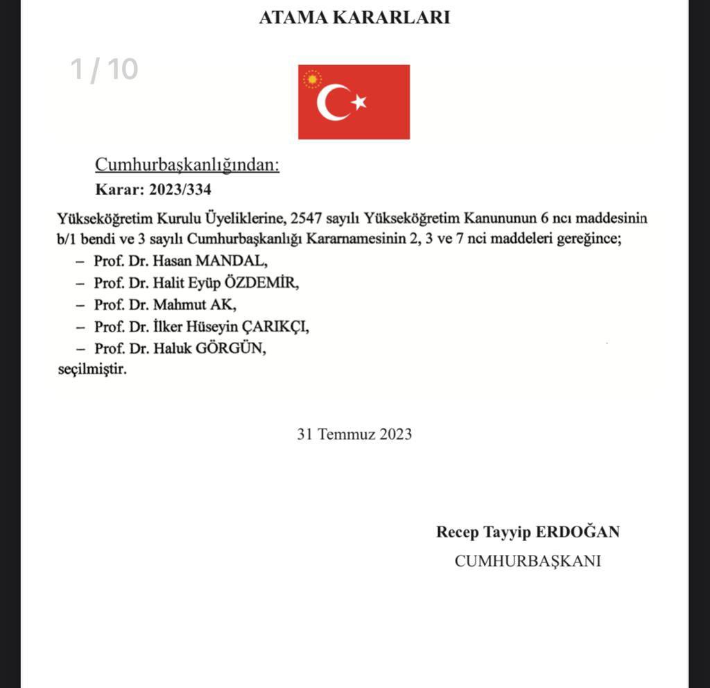 Yükseköğretim Kurulu Üyeliği görevine atanan, 8 yılı aşkın süredir <a href="/sd_universitesi/">SDÜ</a> rektörü olarak görev yapan değerli hocam Sayın Prof.Dr. İlker Hüseyin ÇARIKÇI  tebrik eder yeni görevinde başarılar dilerim. Allah utandırmasın. <a href="/ilkercarikci/">İlker Hüseyin Çarıkçı</a>