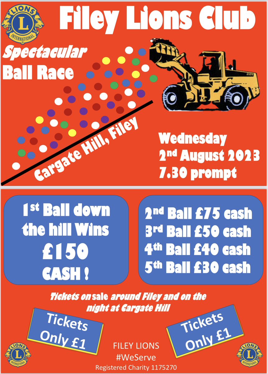 LionsFileyClub's tweet photo. @ThisCoast #paddyatbreakfast .. thanks so much for the shout out ! Ticket sales at Tesco finished on Saturday. Tickets can be bought on the night at the top of Cargate Hill from 6pm to 7.20pm for the race to start at 7.30 prompt ! #filey #lionsclubs #volunteer https://t.co/COn5JnoXsS
