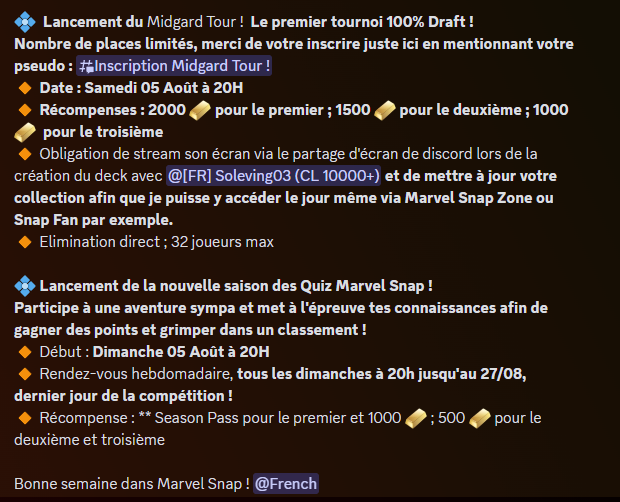 Marvel Snap - FRANCE 🇫🇷 tweet media