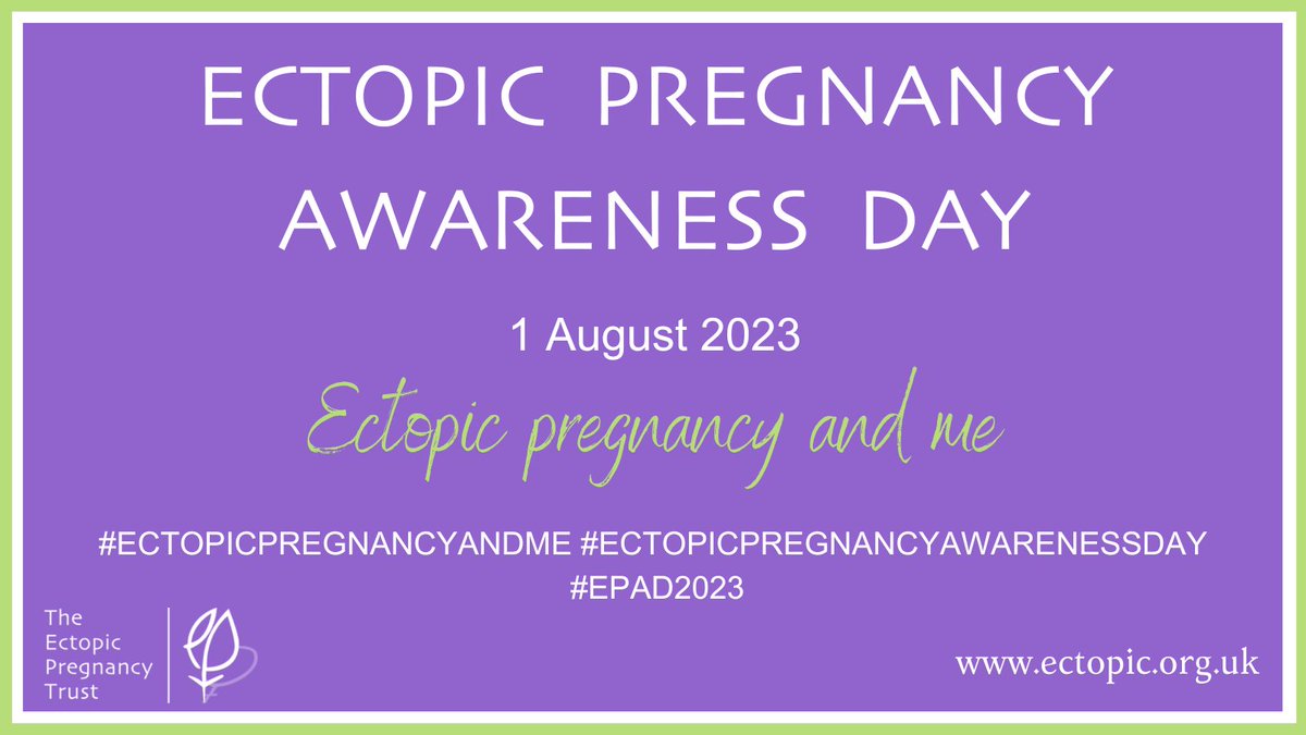 Today marks the second Ectopic Pregnancy Awareness Day hosted by <a href="/TheEPT/">The Ectopic Pregnancy Trust</a>. Around 1 in 80 pregnancies are ectopic. Join us in helping to raise awareness of the condition and its impacts. ow.ly/2RWG50Pam5e
#ectopicpregnancyandme #EPAD2023 #ectopicpregnancyawarenessday