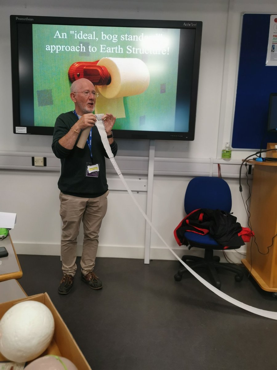rockwithsyd's tweet photo. The wonderful Pete doing his thing today with toilet rolls and slinkies #GESS23
I learnt some new stuffs! https://t.co/W5ZZDyab76