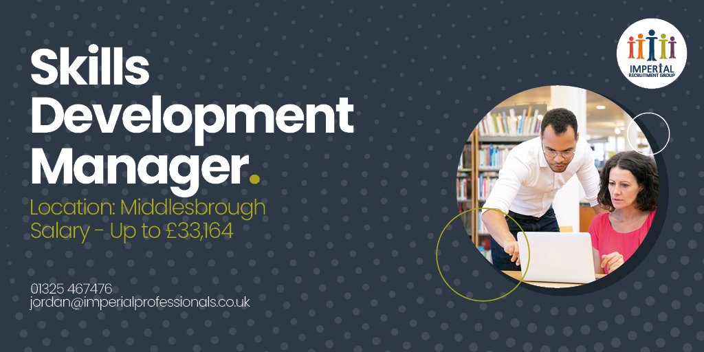ImperialRecG's tweet image. 📢***Imperial Professionals are searching for a Skills Development Manager based in Middlesbrough. Salary - up to £33,164  Apply now and take the next step in your career!

jordan@imperialprofessionals.co.uk 01325467476 imperialrecruitmentgroup.com

#SkillsDevelopmentManager