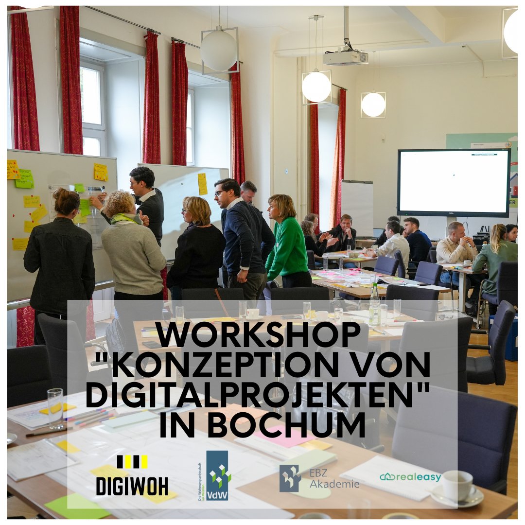 @digiwoh (@digiwoh) on Twitter photo Veranstaltung am 26.09.: Ein interaktiver #Workshop zur "Konzeption von Digitalprojekten" in der <a href="/EBZAkademie/">EBZ Akademie</a> Bochum. Wir stellen ein Modell vor, mit dem Sie ein Digitalisierungsprojekt entwickeln können. Kooperationspartner: Realeasy & <a href="/VdWRW/">VdW Rheinland Westfalen</a>. Anmeldung: share-eu1.hsforms.com/1PeHP6mXRRBCyF…. Veranstaltung am 26.09.: Ein interaktiver #Workshop zur "Konzeption von Digitalprojekten" in der <a href="/EBZAkademie/">EBZ Akademie</a> Bochum. Wir stellen ein Modell vor, mit dem Sie ein Digitalisierungsprojekt entwickeln können. Kooperationspartner: Realeasy & <a href="/VdWRW/">VdW Rheinland Westfalen</a>. Anmeldung: share-eu1.hsforms.com/1PeHP6mXRRBCyF….