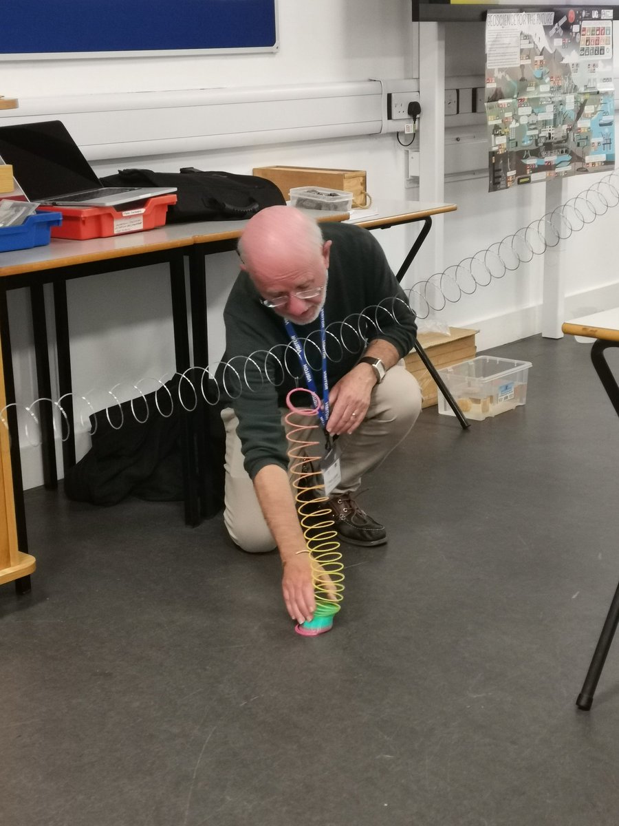 rockwithsyd's tweet photo. The wonderful Pete doing his thing today with toilet rolls and slinkies #GESS23
I learnt some new stuffs! https://t.co/W5ZZDyab76