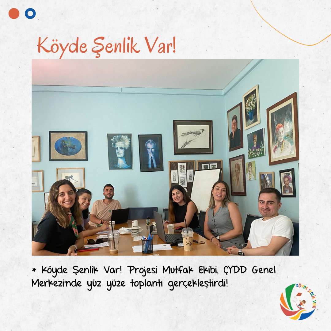 Köyde Şenlik Var! Projesi Mutfak Ekibi, 29-30 Temmuz tarihlerinde ÇYDD Genel Merkezi'nde yüz yüze toplantı gerçekleştirdi.

Genel Merkez Yönetim Kurulu Üyeleri Berfin Kuruş ve Tanzer Boğan’a katılımlarından dolayı teşekkür ederiz.

#köydeşenlikvar