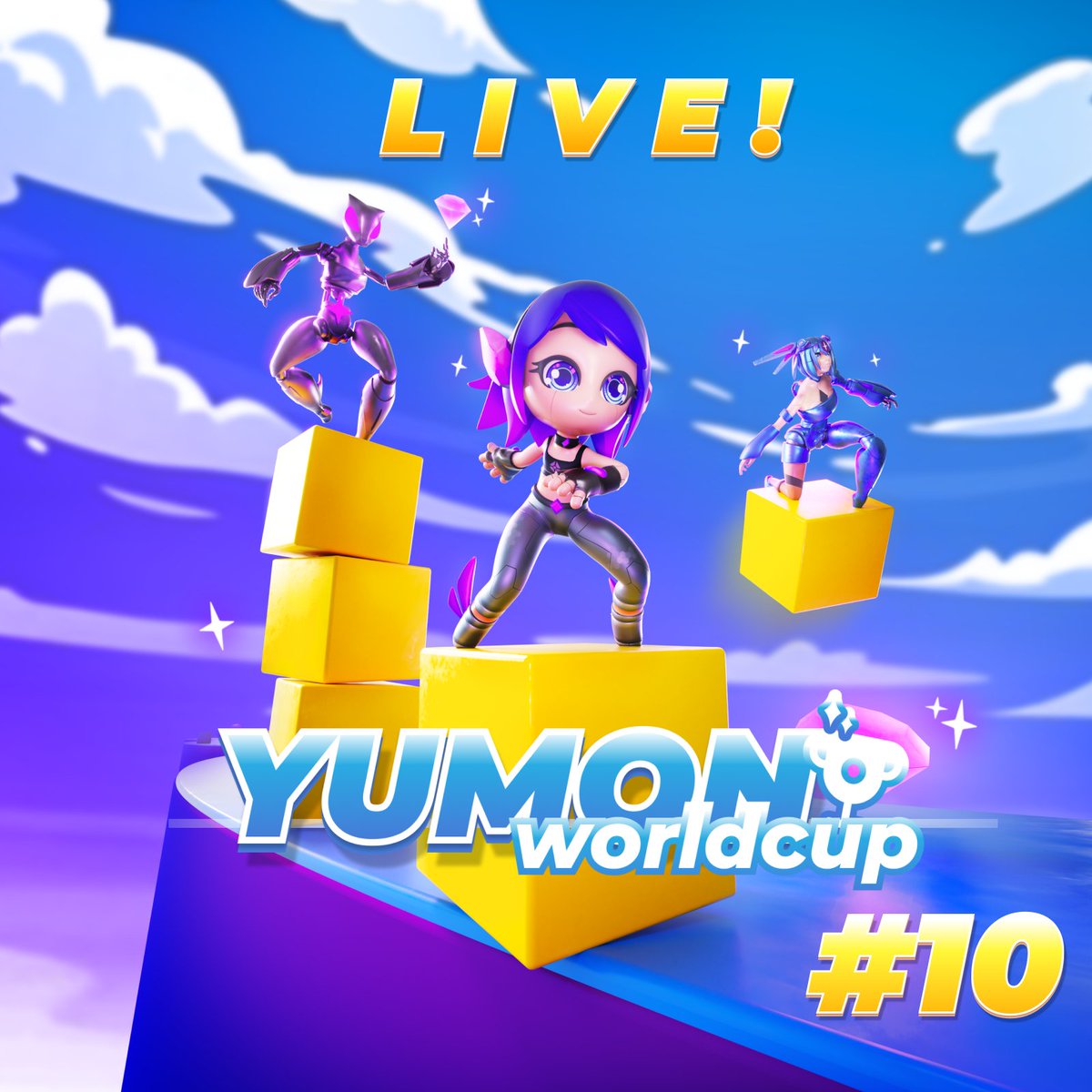 YUMONworld's tweet photo. 🚀 World Cup #10 has arrived! 🏆 
Compete now in 3 different leagues 🔥 
Awesome rewards &amp; prizes await you 💎

Download Chill Ride (iOS + Android): https://t.co/9o4IAJHuyG https://t.co/Cy0iVegc2w