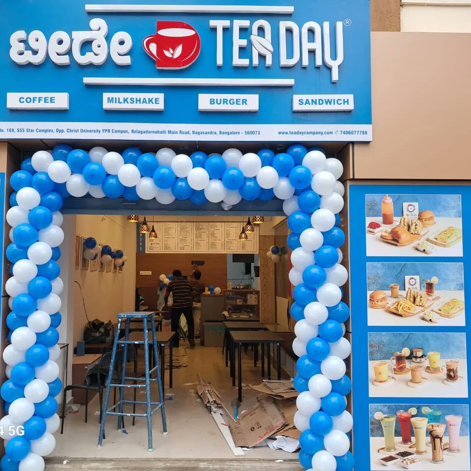 TeaDayCompany's tweet photo. Tea Day now opened in Nagasandra, Bangalore https://t.co/BQEwYsTr09