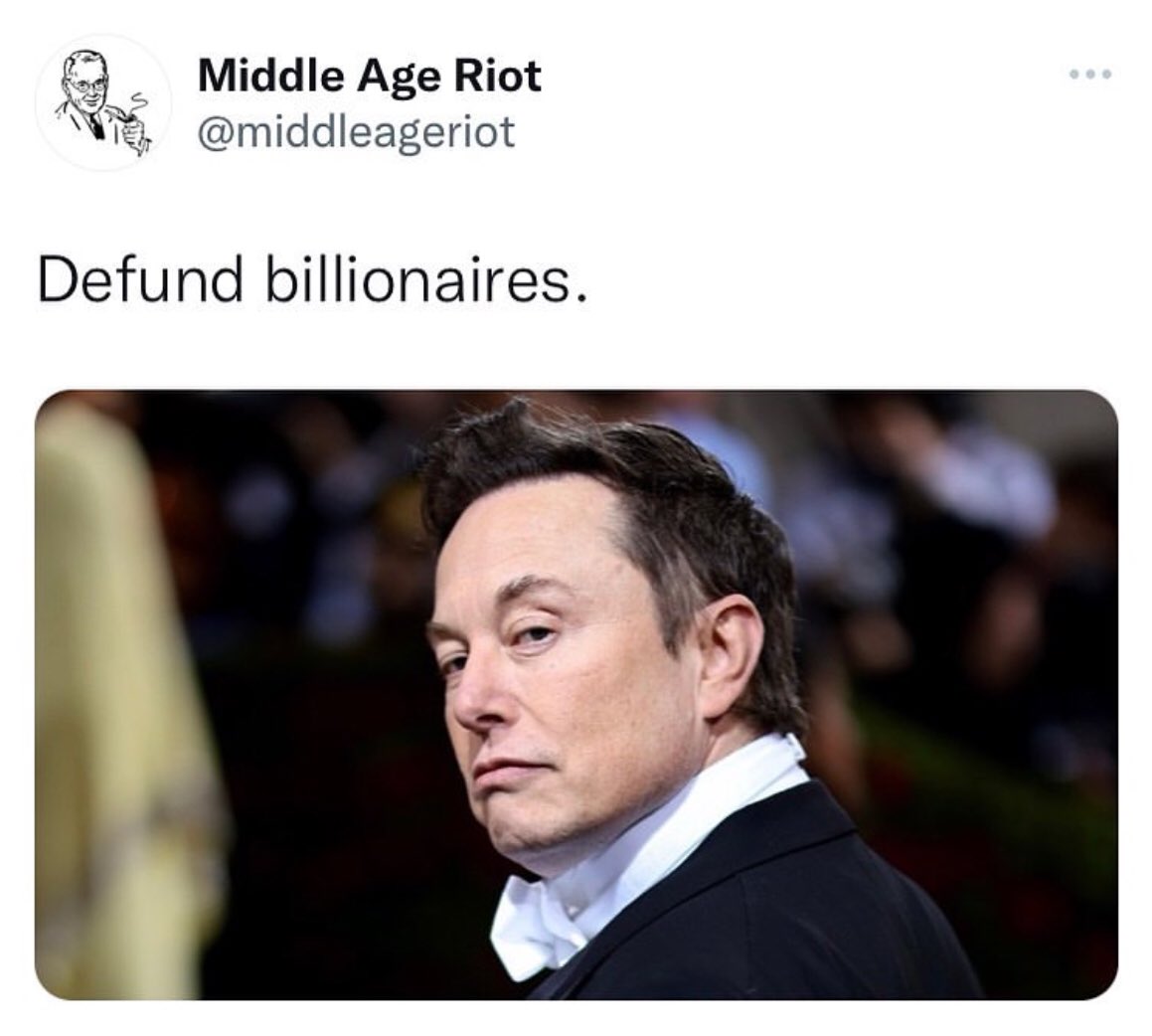 joebobjustice's tweet photo. Elon needs a hobby… https://t.co/BFvIxQcUrM