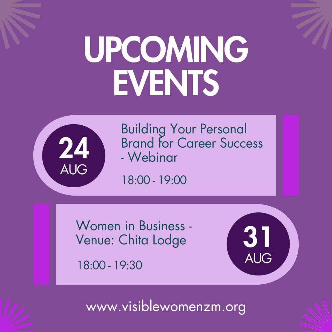 VisibleWomenZM's tweet photo. Join us for some exciting events this month, watch this space for more details! 🙌🏿 https://t.co/9E90Zr0HEc