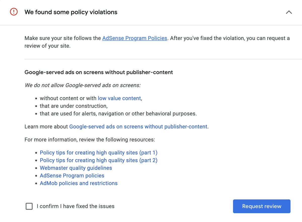 Krishnarju52056's tweet image. Got this error on google adsense on my site erasebackgrounds.com. Any idea how to resolve this?
#indiehackers #singlepage #Adsense
