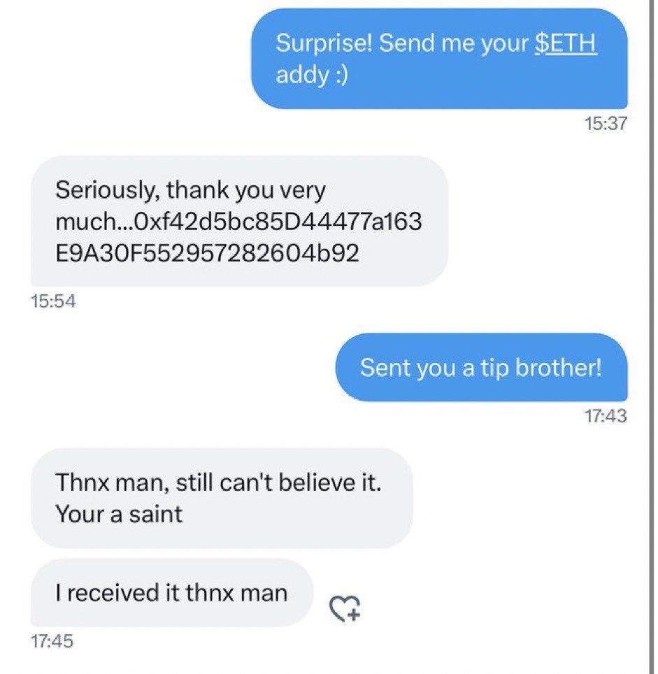 nftwhale_matt's tweet photo. I'll help pay your bills, drop your $ETH wallets! 🍀
Helping 15 People with $1000 each in #ETH ❤️ https://t.co/cGOwWbETB2