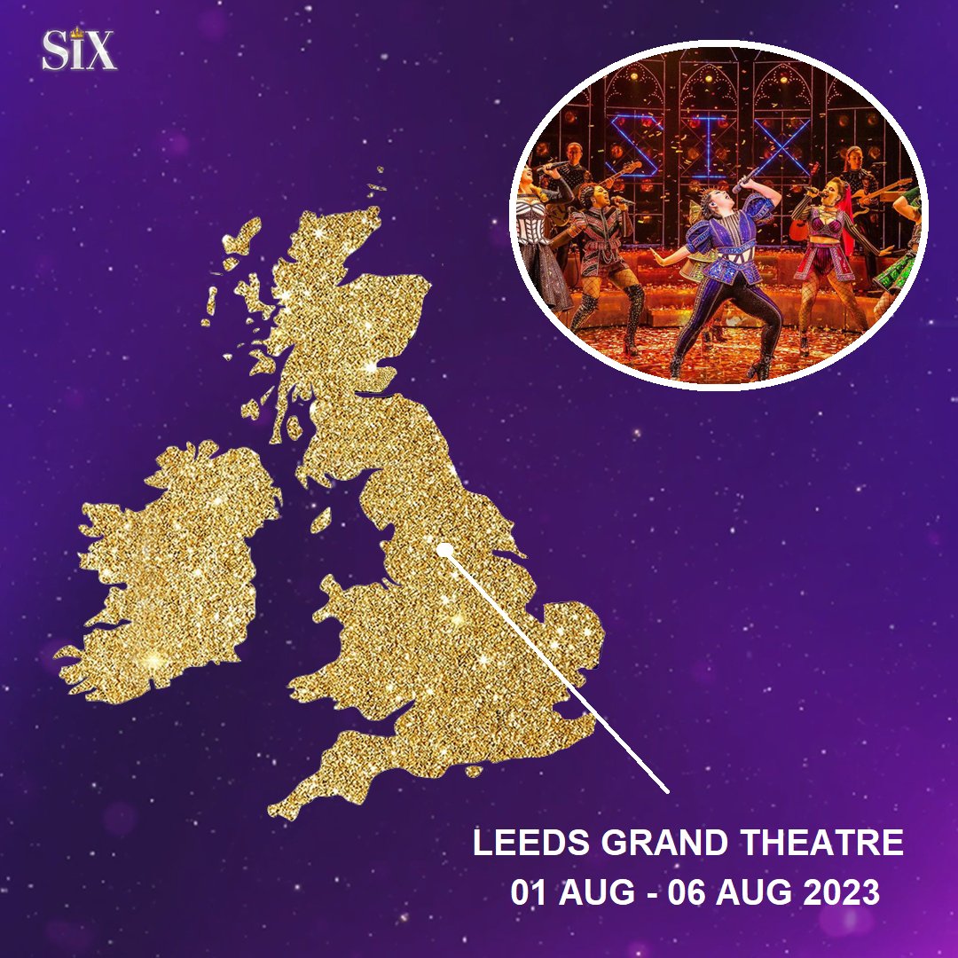 Six The Musical UK Tour (@sixuktour) on Twitter photo TONIGHT the UK Tour of Six The Musical opens at <a href="/GrandTheatreLS1/">Leeds Grand Theatre</a> and we cannot wait. Who's coming?! ๐๐ TONIGHT the UK Tour of Six The Musical opens at <a href="/GrandTheatreLS1/">Leeds Grand Theatre</a> and we cannot wait. Who's coming?! ๐๐