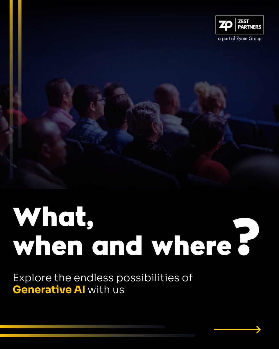 zest_partners's tweet photo. Explore the world of Generative AI.
Don't miss out on the 10th episode of Zest Talks, where we talk about Saas In The Age of Generative AI.
Book your seat here: https://t.co/BePzZuyfnZ

#AIWebinar #AIinSaas #TechInnovation #TechTalk #ArtificialIntelligence #FutureTech #ZestTalks https://t.co/X2c5rjzfIC