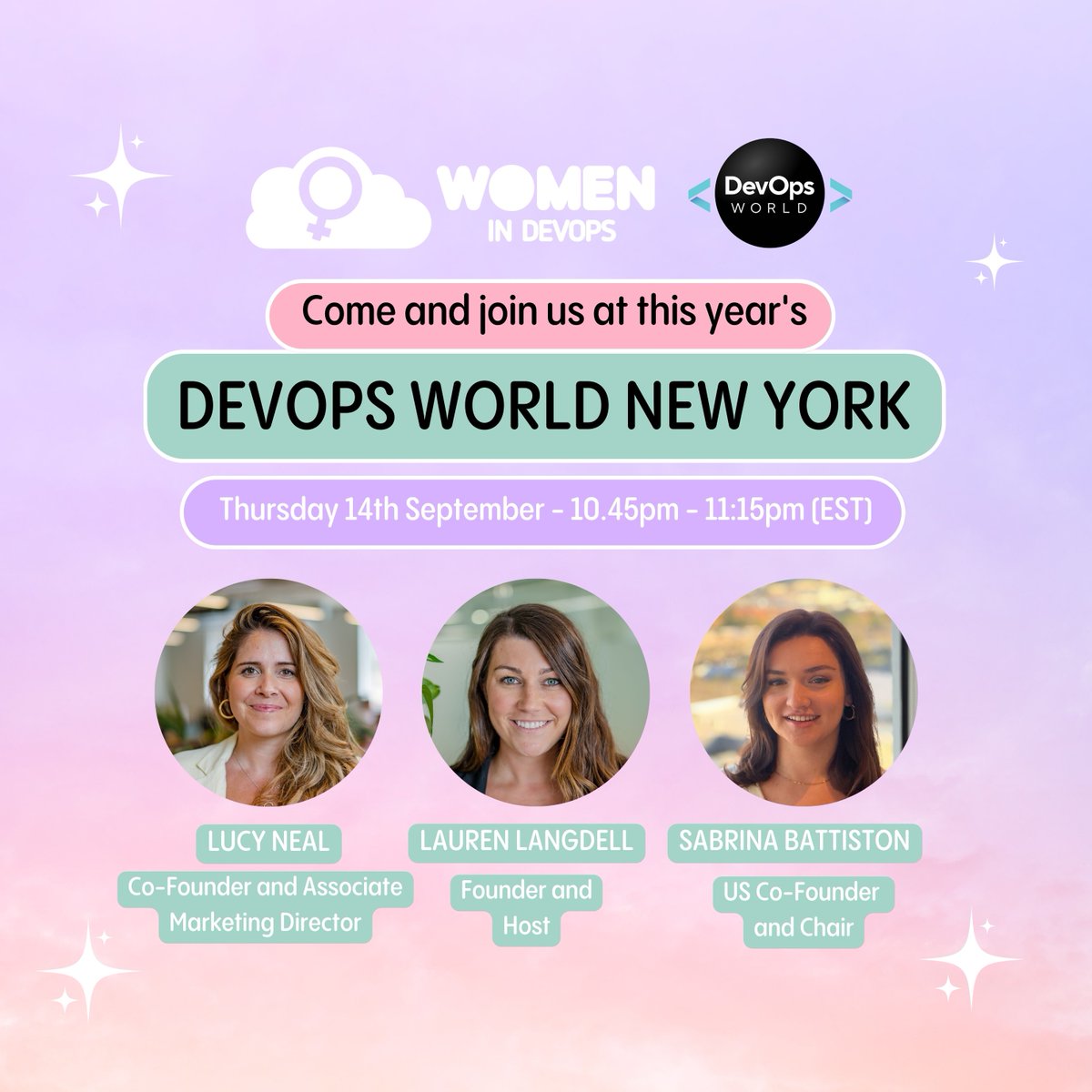 WomenInDevOps's tweet image. Start spreading the news... 🗽 🇺🇸 ✨

We are SO excited to announce our partnership with DevOps World and to share that we will be live and direct from New York City on 13th September for our &apos;Belonging in DevOps&apos; session!

RSVP now: buff.ly/3QkjfVF

#DevOpsWorld