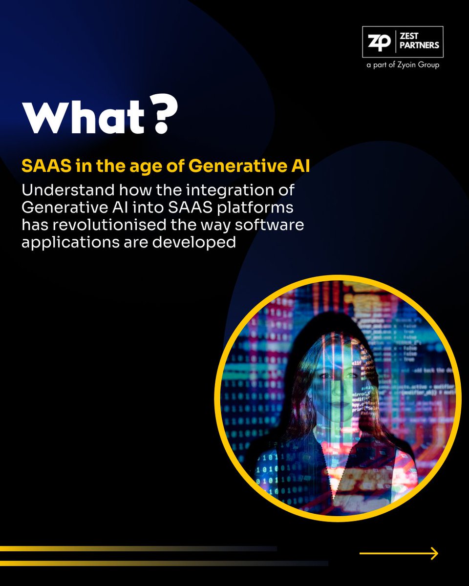 zest_partners's tweet photo. Explore the world of Generative AI.
Don't miss out on the 10th episode of Zest Talks, where we talk about Saas In The Age of Generative AI.
Book your seat here: https://t.co/BePzZuyfnZ

#AIWebinar #AIinSaas #TechInnovation #TechTalk #ArtificialIntelligence #FutureTech #ZestTalks https://t.co/X2c5rjzfIC