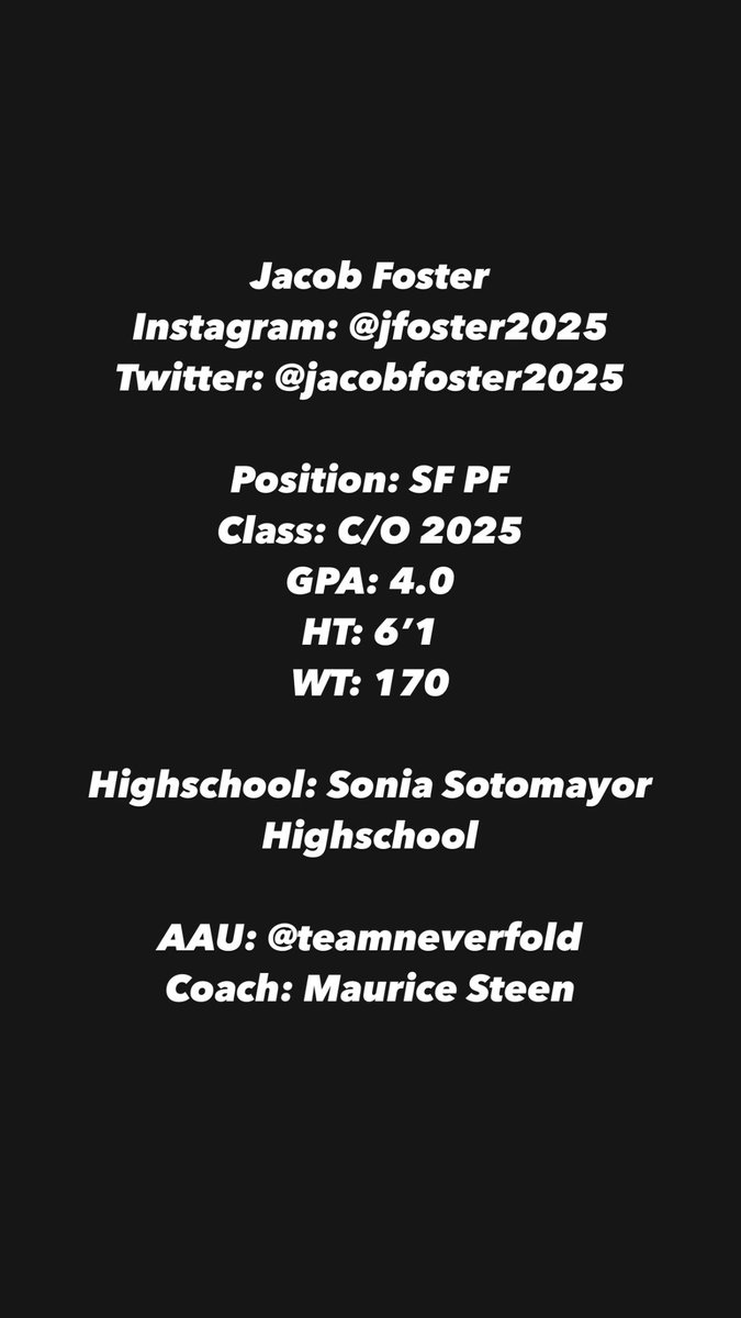 JacobFoster2025's tweet photo. @Getrecruited22 @CoachMo45930788 https://t.co/gj8S6rFbJ4
