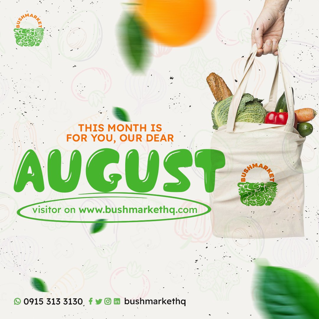 bushmarkethq's tweet photo. Be our August visitor on https://t.co/shmH857RVB ...

Happy New month from us to you https://t.co/4RQj2aNiWp