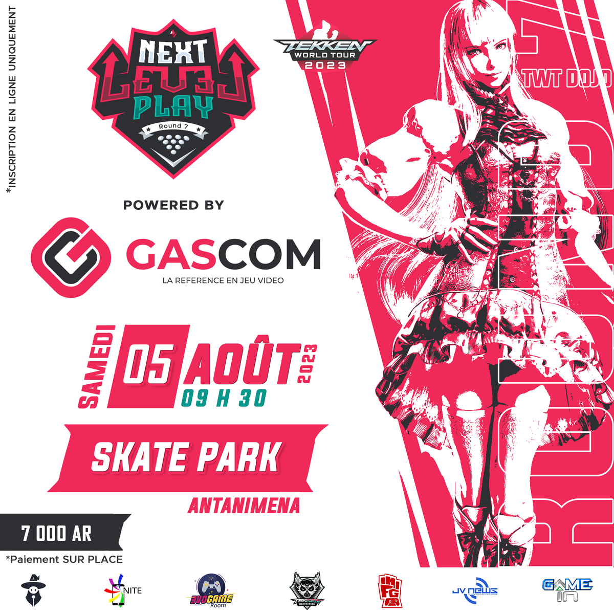 TekkenMadagasc1's tweet photo. 🔥 GET READY FOR THE NEXT LEVEL PLAY 🔥
#NLPlay league : a monthly #TWT2023 Dojo Event in Madagascar !
📹 Livestream on :
https://t.co/wdAwbxyFFJ
🖥️ VODs will appear here : https://t.co/wNfQyeXIu6
Are you ready for the next battle ? Let's Go ! 🇲🇬 https://t.co/XBzBXLQ6aW