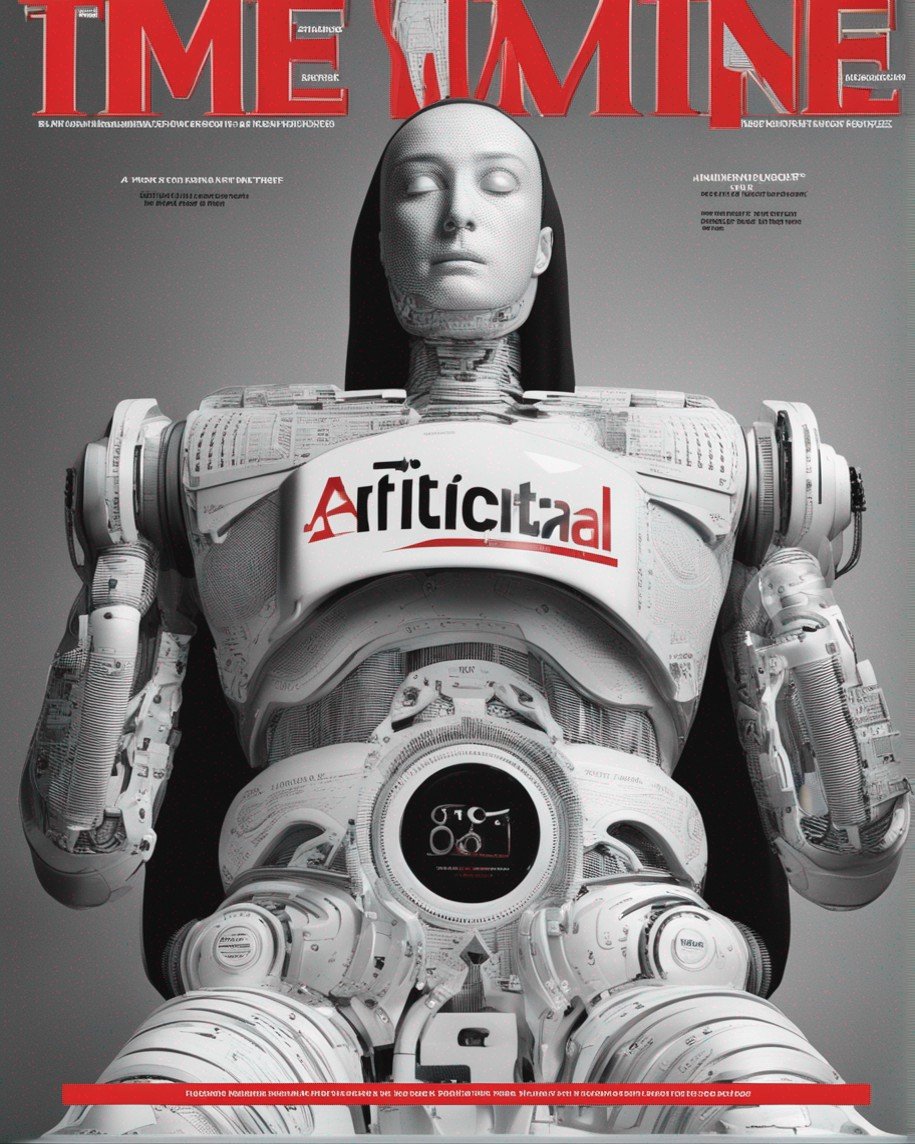 zer0int1's tweet photo. Slightly weird #AI news magazine cover. #3

#SDXL1 #SDXL #stablediffusion #AIart #clipdrop #AIartwork #CLIP #time #magazine #tAIme #cover #artificialintelegence https://t.co/suCyeJ1MfM