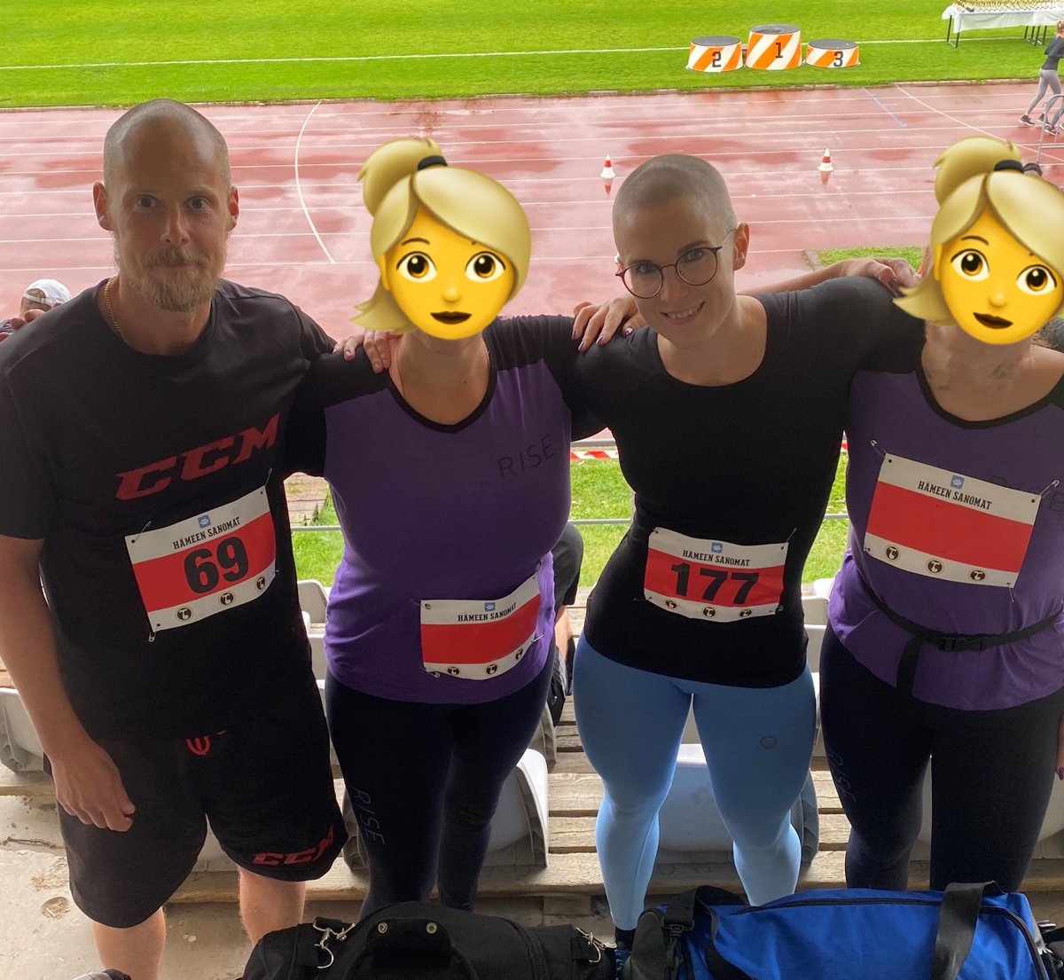 rikosseuraamus's tweet photo. Hämeenlinnan vankilasta kaksi naisvankia osallistui puolimaratoniin Hämeenlinnan kaupunkimaratonissa 29.7.2023. Mukana olivat liikunnanohjaaja ja psykologi, jotka saattoivat naiset juoksemaan. Koko vankilaosasto oli mukana hengessä ja tsemppasi juoksijoita vankilalta käsin. https://t.co/EWiKJqp1w2