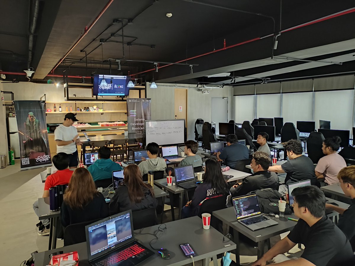 theblokcgroup's tweet photo. 🚀 Intense and unstoppable! Day 2 of Batch 2 Solana Developers Bootcamp rocked! Just look at our participants' determination! They're on a mission! 👀 https://t.co/2XIOG7zG7p