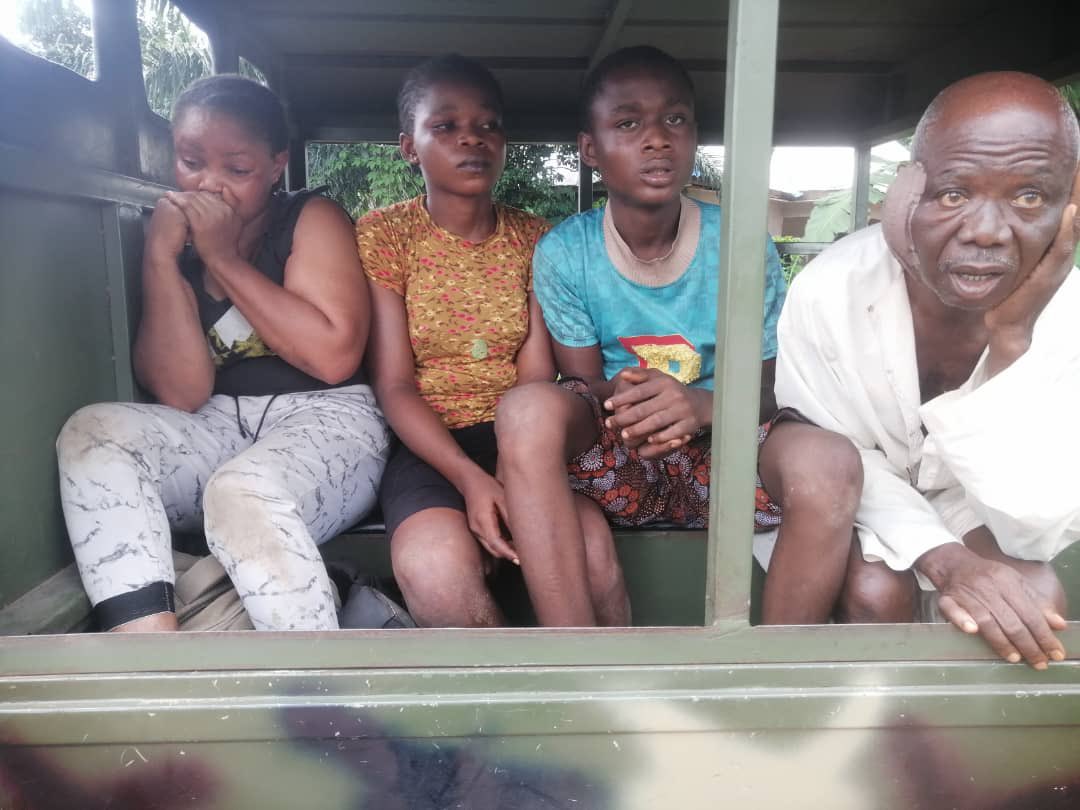HQNigerianArmy's tweet photo. TROOPS  RAID IPOB/ESN CAMPS IN ANAMBRA/IMO, DESTROY HIDEOUTS, TRAINING CAMPS.

In ongoing operations to deter  enforcement of the illegal sit at home declared by Indigenous People of Biafra (IPOB) and and its armed wing, Eastern Security Network (ESN), combined troops of 82 Division Nigerian Army, sister Services, Nigeria Police and other security agencies have successfully raided hideouts and training camps belonging to IPOB/ESN in Orsomoghu Forest spanning Anambra and Imo States. 

The raid operation was carried out on Monday 31 July 2023, when troops were alerted to the violent activities of the irredentist group enforcing the illegal 2 weeks sit-at-home order in Onitsha, Nnewi and Iheme Obosi in Anambra State, as well as New Market in Enugu state.

During the raid operations, the troops cleared IPOB camps in Ekeututu, Orsomoghu, Lilu and Mother Valley camps of the dissidents. Troops came in contact with the group's armed fighters, who detonated Improvised Explosive Devices (IED) also known as Ogbunigwe and fired using locally fabricated mortar tube. The valiant troops however overpowered the irredentist group in the firefight, compelling them to abandon their position as they fled with gunshot wounds into nearby bushes. Further cordon and search of the hideouts by the troops, led to the arrest of five fleeing members of the group and recovery of one IPOB flag, one CCTV camera and 2 detonated IED bombs and a fabricated mortar tube. 
Sadly, five soldiers and two Nigeria Police operatives sustained varying degrees of injuries from the IED detonated by the criminals.

The Nigerian Army  encourages all law abiding citizens of the South East to continue to support ongoing operations with actionable information and to disregard the unlawful 2 weeks sit-at-home order by going about their normal daily activities and businesses. The Nigerian Army in synergy with sister services and security agencies will undauntedly continue to protect and safeguard lives and property of the good and enterprising people of South East Nigeria, within the ambit of the law and the rules of engagement.

ONYEMA NWACHUKWU 
Brigadier General
Director Army Public Relations
1 August 2023