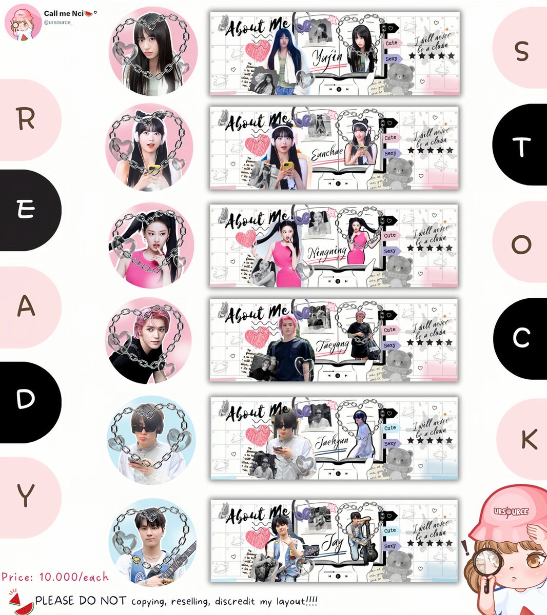 Help, RT ♡ 감사-감사

Aloha, ready stock layout "About Me" 10.000/each *free rename* ✨️

Via: DANA/SPAY/QRIS
#zonauang