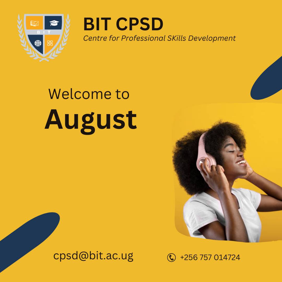 KansiimeMariam's tweet image. Happy new month to you all from BIT_CPSD a Center for Professional Skills Development 
#BITCPSD 
#careerdevelopment 
#professionalcourses