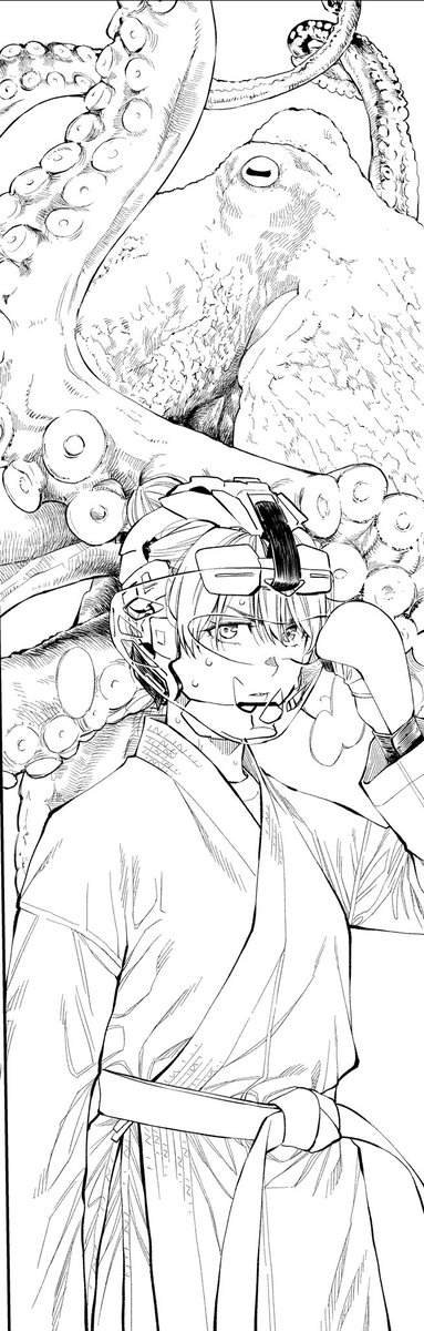 タコ釣ってタコ捌いてタコ食ってタコ描いてる今日この頃…