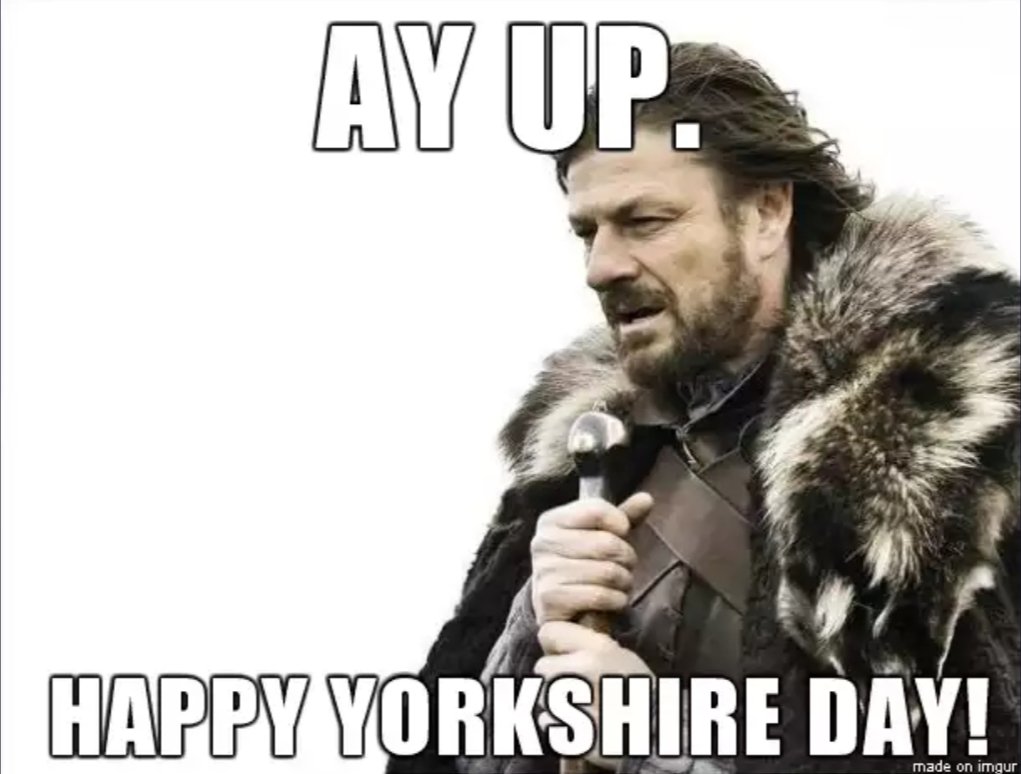 cass_training's tweet image. Happy Yorkshire Day! 
May your day be filled with flat caps, gravy and a good old-fashioned Yorkshire accent.
#YorkshireDay #Tykes #FlatCaps #Gravy #Yorkshire