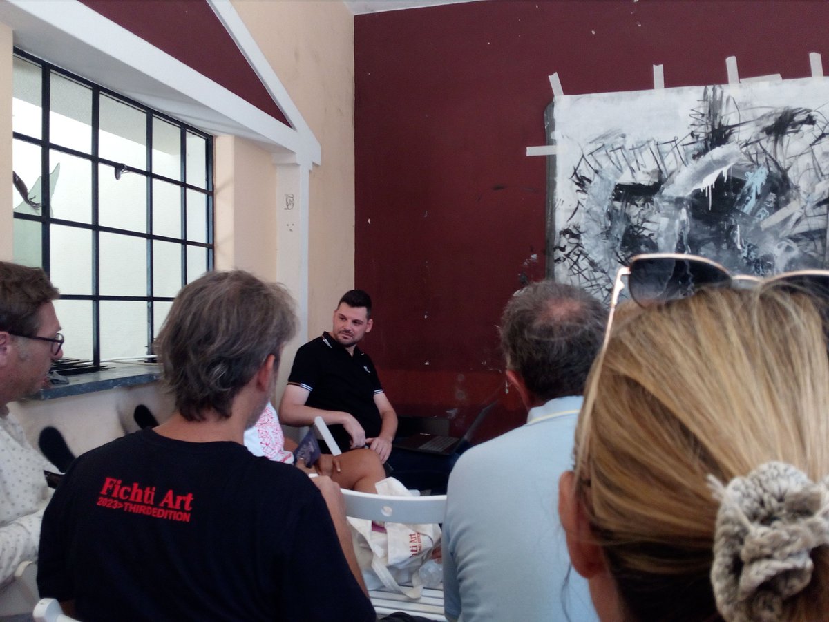 wisefourcompany's tweet image. An unforgettable experience at the #FichtiArtFestival 2023! 
The old train station of Fichtia, in Mikines, was an inspiring canvas of art as #Wisefour took center stage with a presentation of the #ENVISION #CENTAUR #EMPACT Projects!
Looking forward to see you again next year!