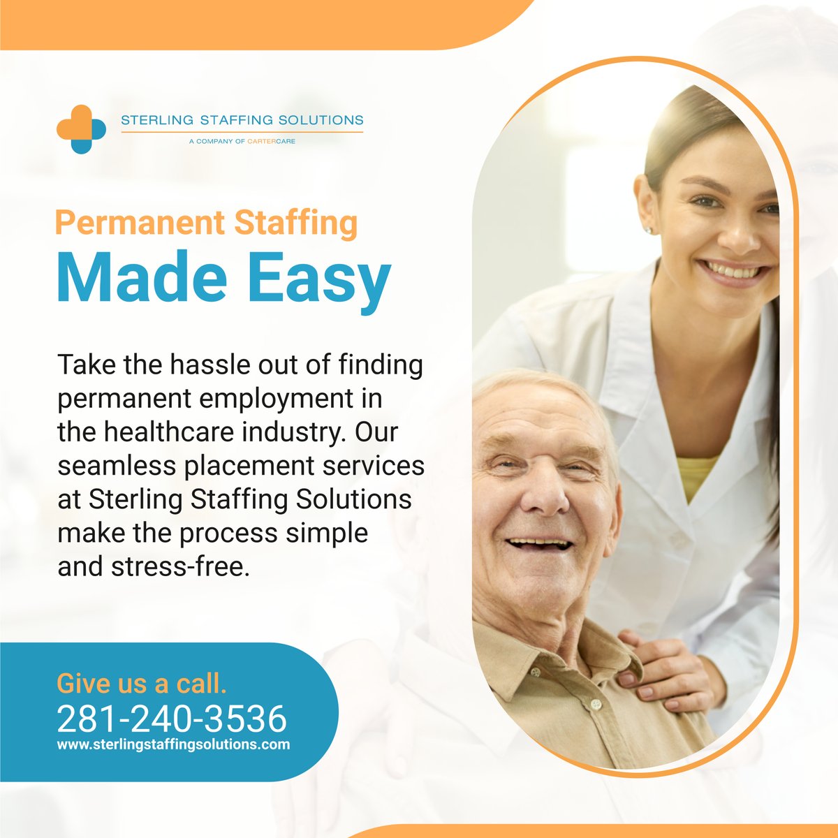 We simplify the placement process with our seamless permanent placement services. Call us to get started! 

#PermanentStaffing #SugarLandTX #HealthCareStaffing