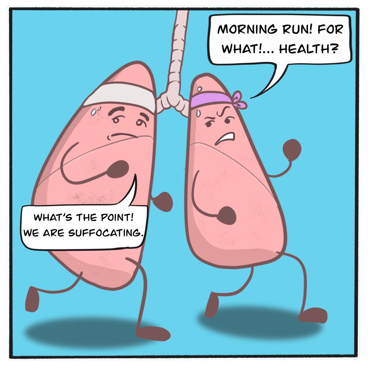 sunfuelelectric's tweet photo. Every breath you take in a polluting vehicle is like a step your lungs take on a path to illness.

#SunFuel #comicstrip #ecofriendly #electricvehicle #emissionfree #pollutionfree https://t.co/OHjaEzViQH