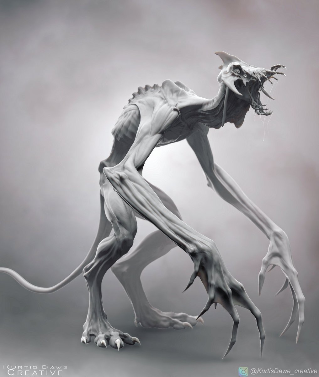 Rift Strider model is almost done. If you want to texture / lookdev or rig / animate this sucker comment below. 
.
.
#zbrush #zbrushcentral #creature #scifi #concept #creepy #beast #demon #monster #mutant #sketch #artwork #fantasy #fantasyart