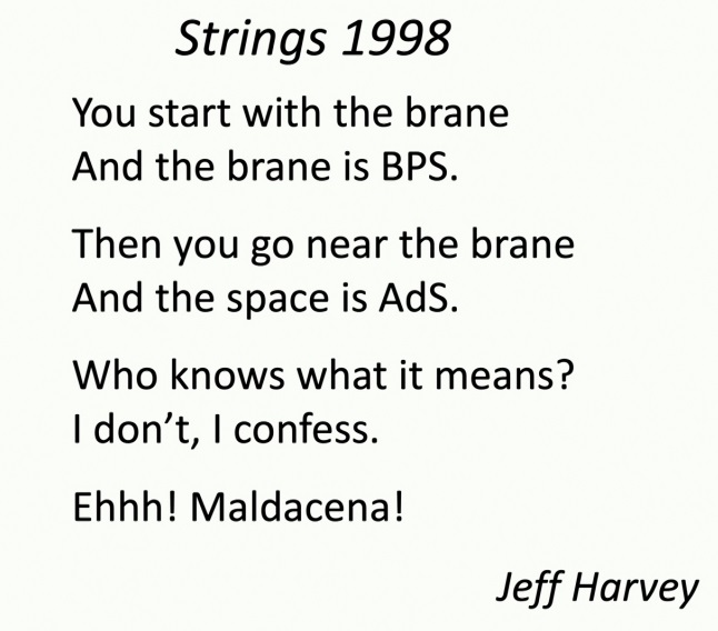 emulenews's tweet image. #Strings2023 Learning in a quantum world, by John Preskill (slides PDF pdf.pirsa.org/files/23070022…). Enjoy how he sings &quot;The Maldacena&quot; song
