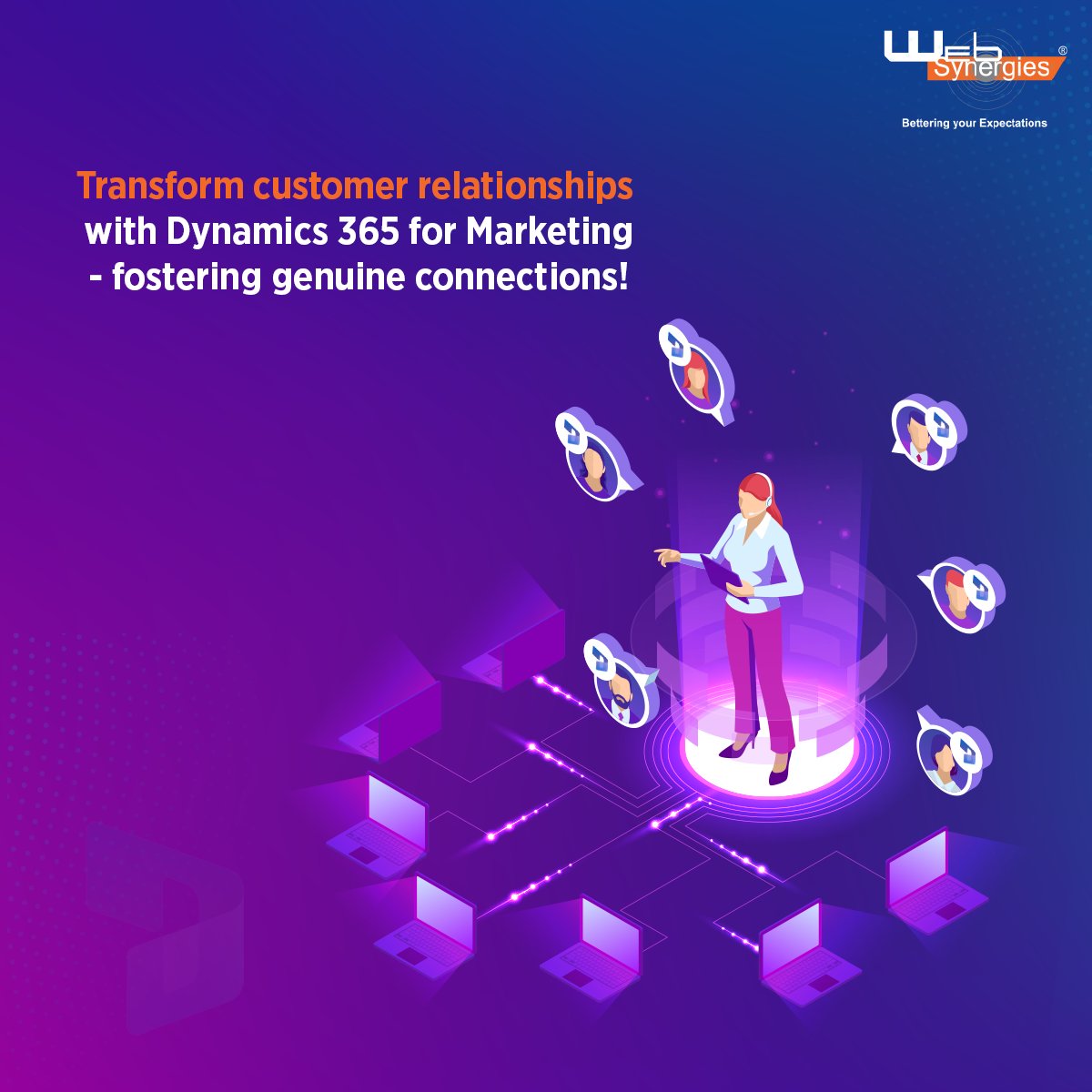 WebSynergies's tweet photo. Revolutionize customer connections with Microsoft Dynamics 365 Marketing. Streamline campaigns, drive growth, and foster genuine relationships. Empower your business today! 
#DigitalTransformation #Dynamics365 #MicrosoftD365 #D365marketing #MicrosoftDynamics #D365implementation https://t.co/ETKsKGlcFC