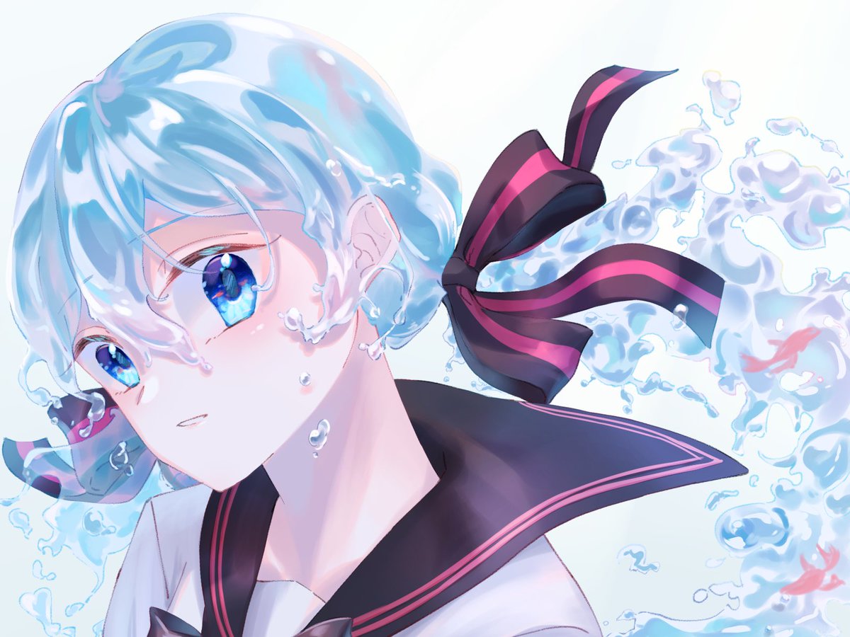 初音ミク「ボトルミク #初音ミク」|塩化水素のイラスト