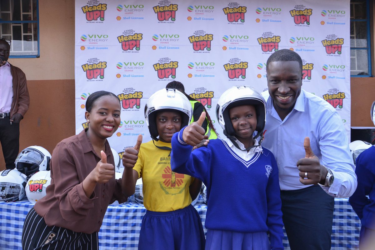 VivoEnergyUg's tweet photo. Our #HeadsUp campaign continues to promote road safety awareness! Today, we visited Bukasa Primary School to emphasize the importance of safety on the road for our school children that use boda-bodas to commute.
#VivoEnergyUganda #RoadSafety https://t.co/Hq4rLHol3U