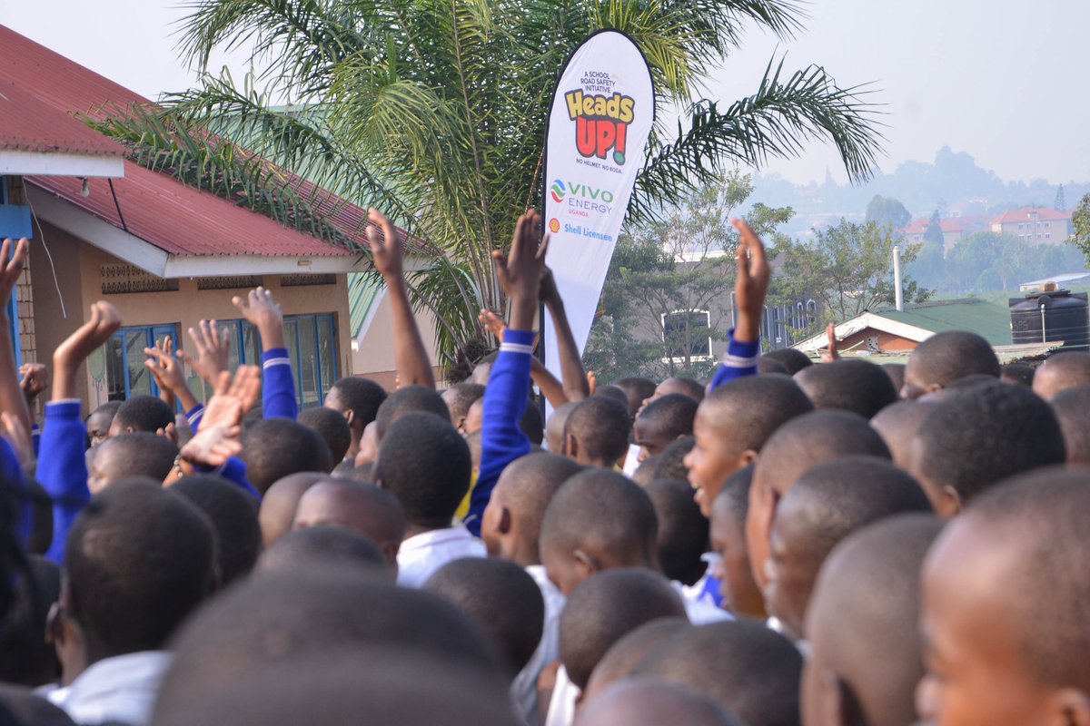 VivoEnergyUg's tweet photo. Our #HeadsUp campaign continues to promote road safety awareness! Today, we visited Bukasa Primary School to emphasize the importance of safety on the road for our school children that use boda-bodas to commute.
#VivoEnergyUganda #RoadSafety https://t.co/Hq4rLHol3U