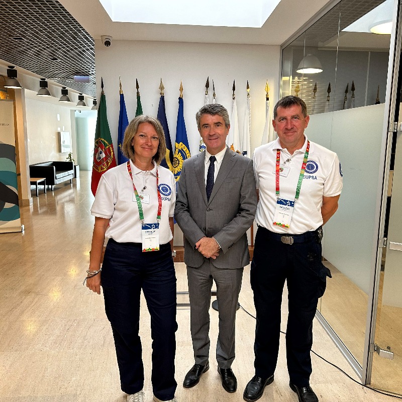 EUHomeAffairs's tweet photo. 🤝 EU #PSA excited to support #WYD2023 and his holiness @Pontifex in Lisbon 🇵🇹

Proud to assist Internal Security System, the Public Security Police 👮 and cooperate with all the law enforcement agencies.

#EventSecurity #InternationalCooperation #securityEU
