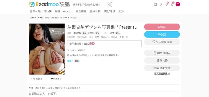 Thank you for your patience. Anri Okita digital photo book 'Present' is now available in some stores