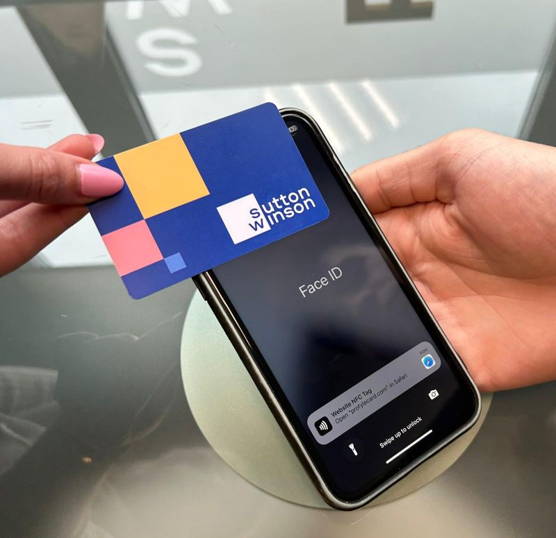 SuttonWinsonLtd's tweet photo. We’re committed to reducing our ecological impact and helping to create a sustainable future ♻️

As part of our strategy, we’ve introduced reusable, 100% recycled plastic business cards. Removing the need for single-use cards and reducing our Carbon emissions by 109KG each year! https://t.co/xxyZFvE1EG