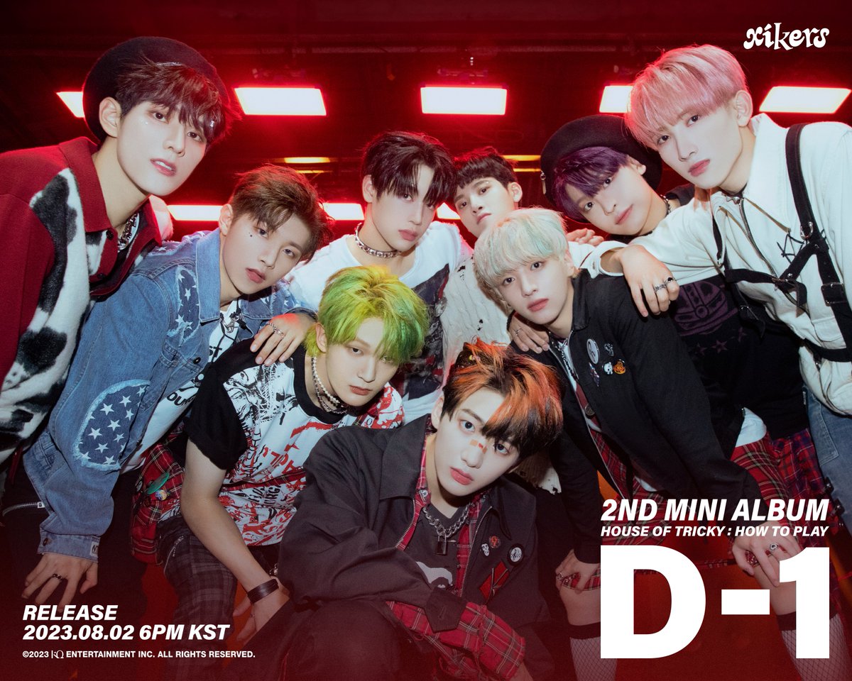 xikers_official's tweet photo. [📷] xikers - 'HOUSE OF TRICKY : HOW TO PLAY' D-1 POSTER
 
RELEASE 2023. 08. 02 6PM(KST) 
 
#xikers #싸이커스 #D_1 #2NDMINIALBUM #HOUSE_OF_TRICKY #HOW_TO_PLAY #KQ https://t.co/YessyV2f14