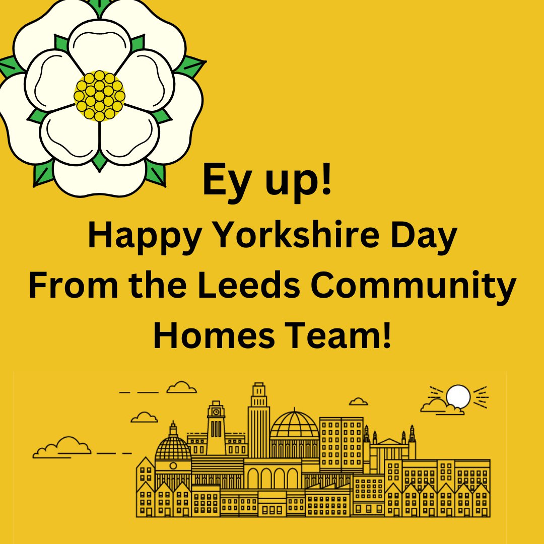 LeedsCommHomes's tweet photo. Happy Yorkshire Day from the LCH Team! @yorkshirepost @Welcome2Yorks @ChacoLeeds @CommunityYoco @CVCLT1 #yorkshire #communityhomes https://t.co/mp7yNf0MLO
