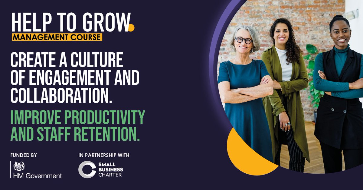 Looking to improve your #leadership skills and grow your business? @UCLan's government-backed #HelpToGrow Management course starts on 30 October 2023. Register today 👉 ow.ly/aApN50PlQqA @SmallBizCharter @UCLanLSBE