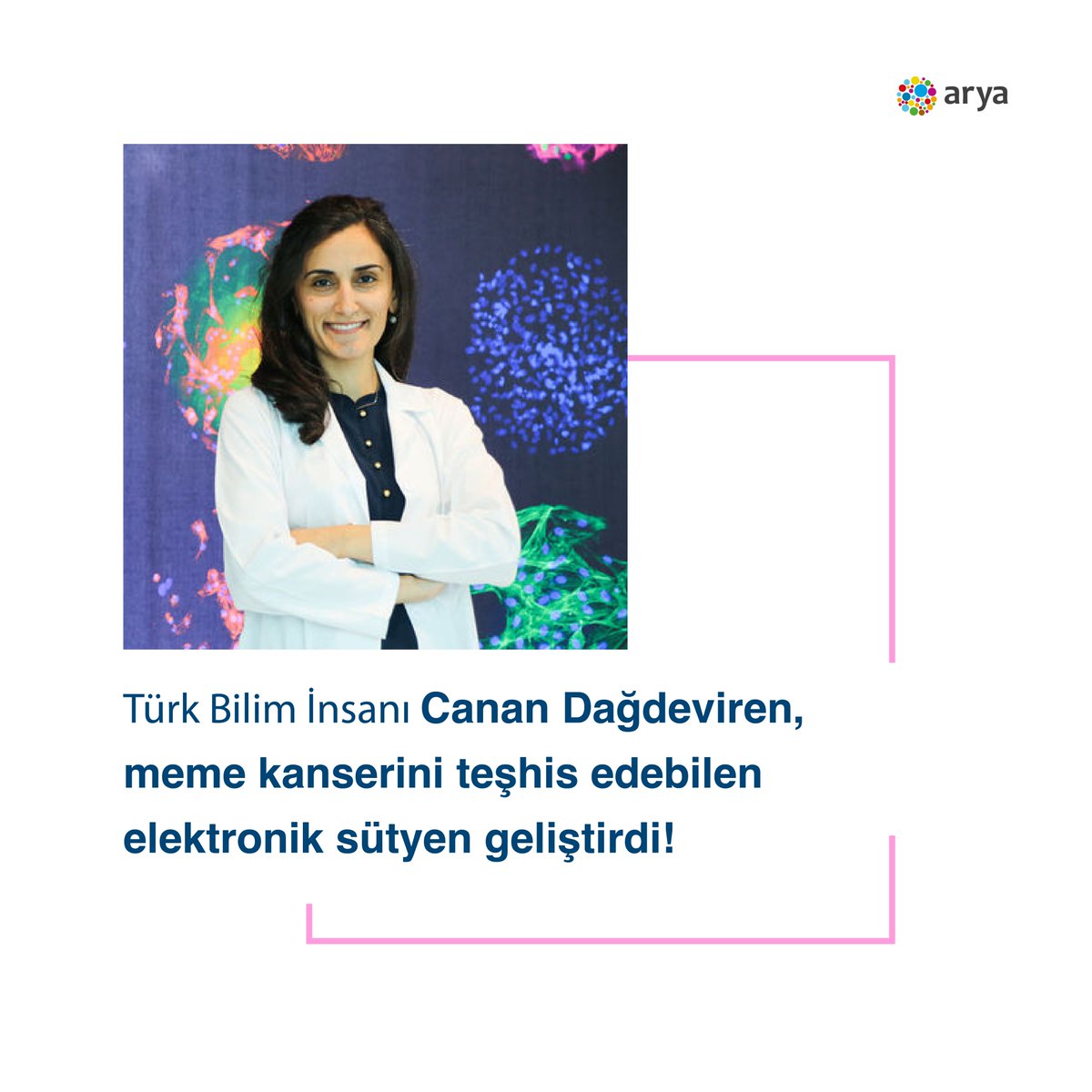 AryaWomen's tweet photo. 2016 yılında, "Arya - Fatoş Büyükkuşoğlu Güçlü Kadın Ödülü”nün sahibi olan Türk bilim insanı Canan Dağdeviren, meme kanserini erken teşhis edebilen elektronik sütyen geliştirdi! https://t.co/iTnbojs9CQ