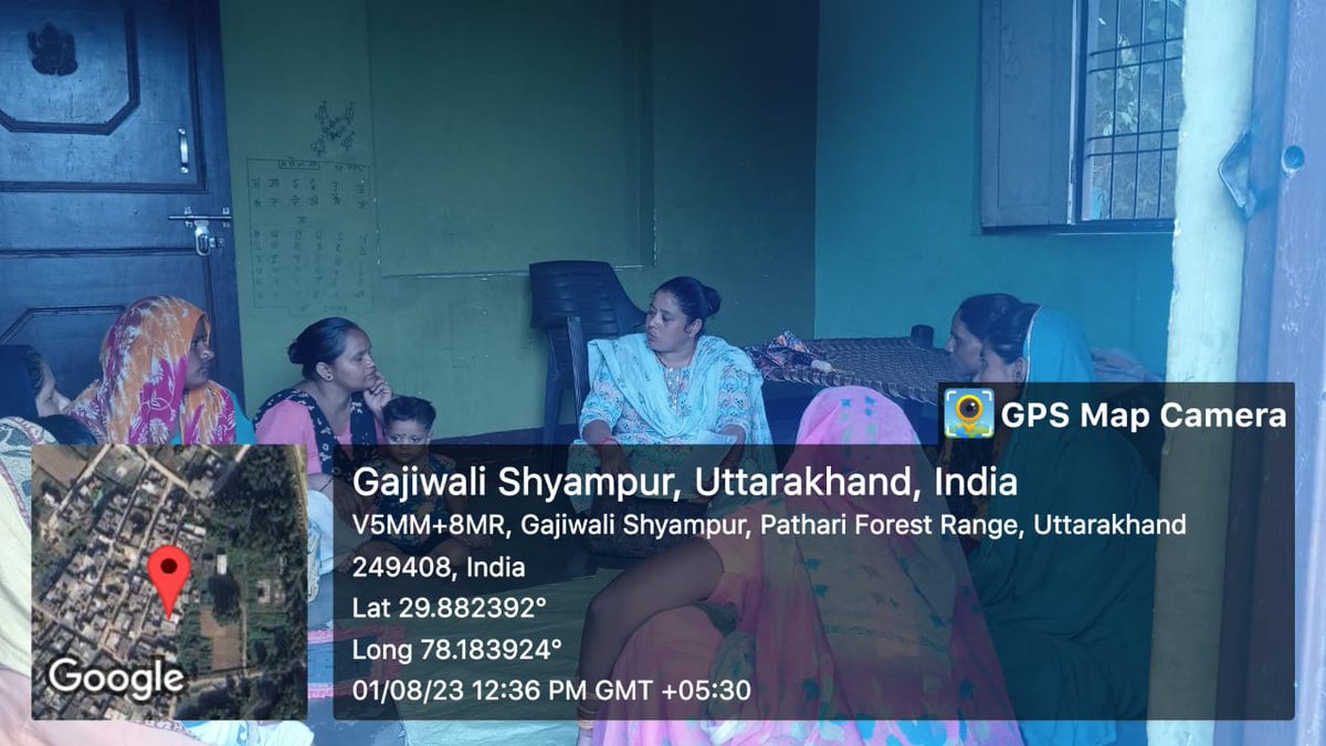 GramotthanHRD's tweet photo. Today, on 01-08-23, a #meeting of Ganga #SHG (Kalyani #VO) was held at Ghaziwali, Bahadarabad, in which information was given about the #REAP_Project, as well as information about share money, #MIS of 8 women was done.
#KM
@REAPUttarakhand
@Bahadrabad_RDUK
@ganeshjoshibjp
@ukcmo https://t.co/btdt1Ufr34