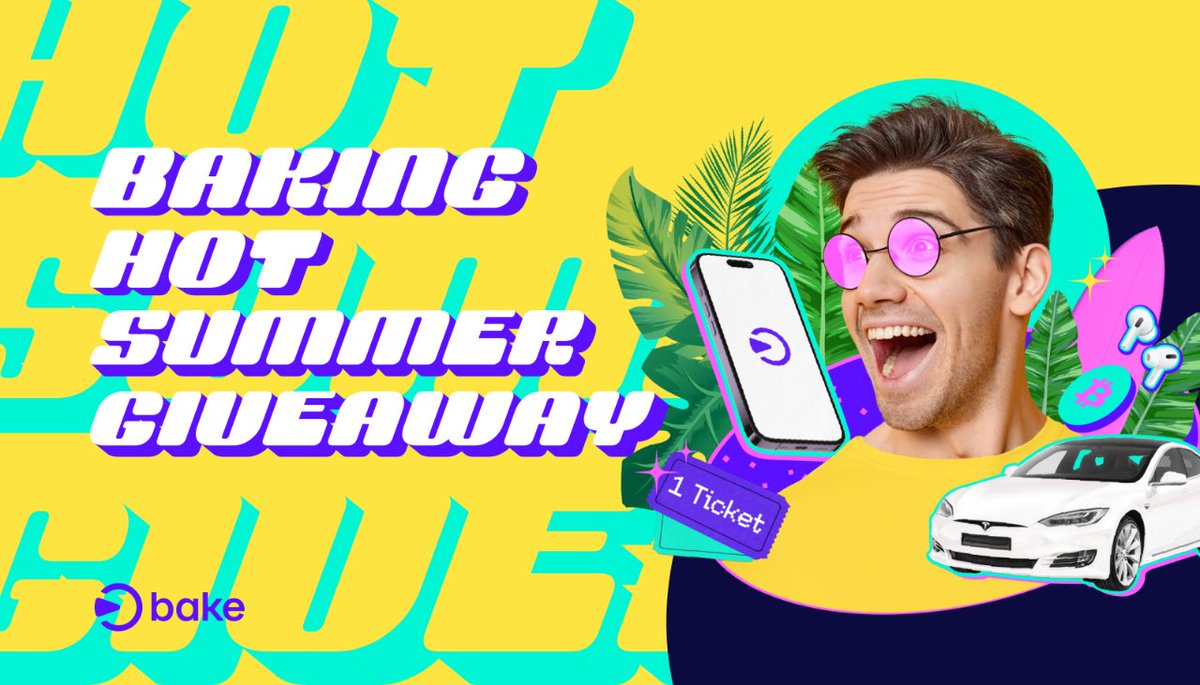 bake_io's tweet photo. Participate in Bake's biggest giveaway yet – Win a #Tesla! 🚗 🎁

Win tickets to participate by:
1️⃣ Setting up a Recurring Buy
2️⃣ Getting your friends to set up a Recurring Buy

👀 TIP: Join Bake ELITE for double the tickets! 🎫 

More details: https://t.co/vcjZubtIIG https://t.co/q53NulkE7b